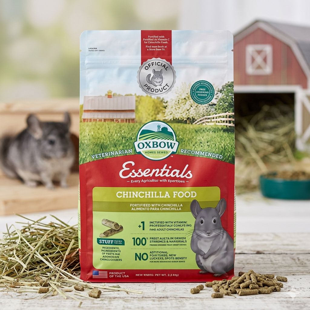 Oxbow Essentials Chinchilla Food _best chinchilla pellet brands_chinchillacarehq.com
