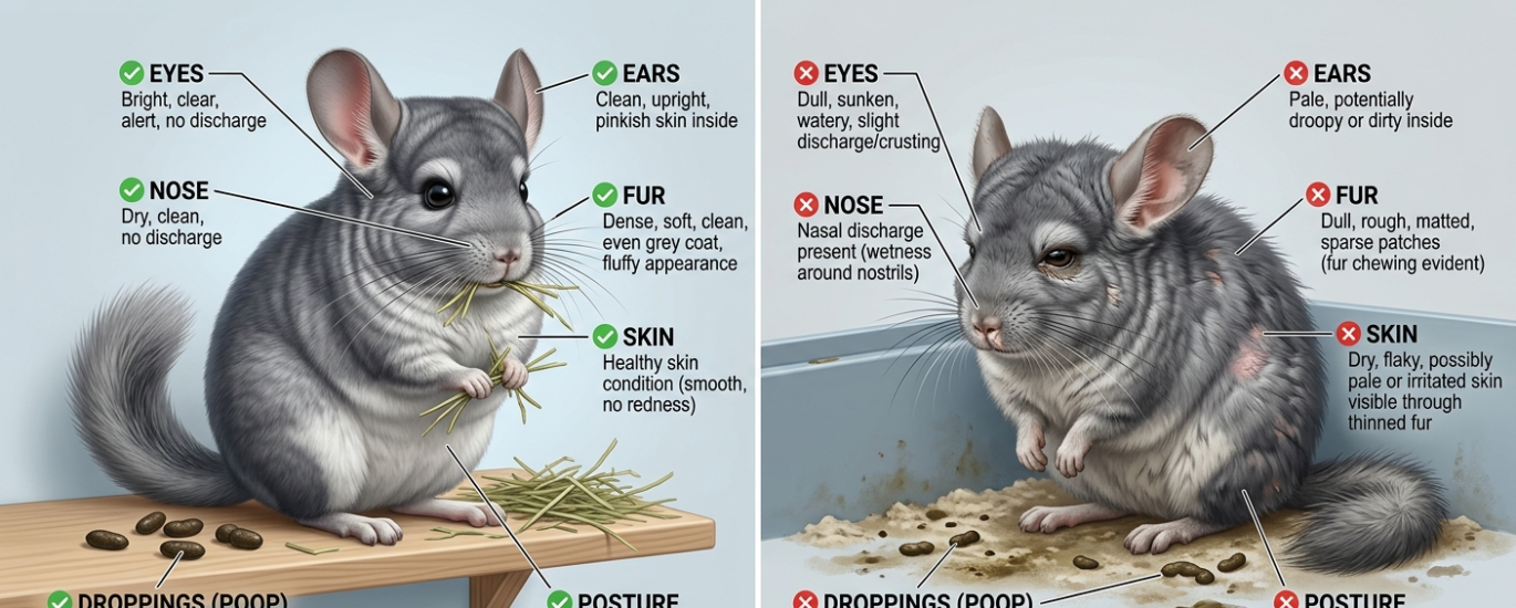 healthy vs unhealthy chinchilla_chnichillacarehq.com